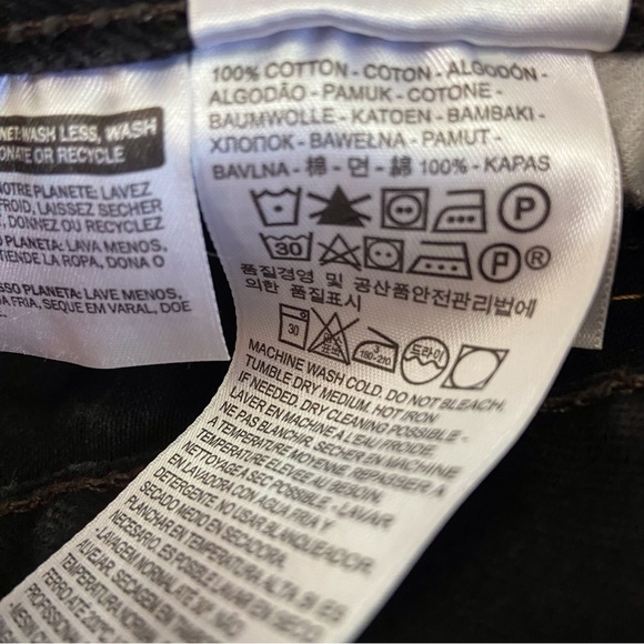 LEVI’S 501 men black button fly 100% cotton Plus size 42 - Picture 6 of 14